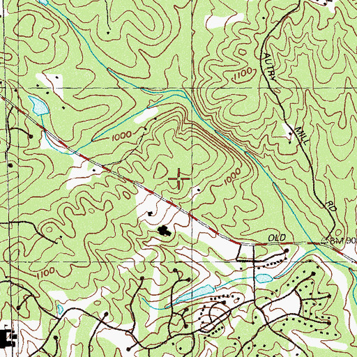 Topographic Map of Autrey Mill Middle School, GA