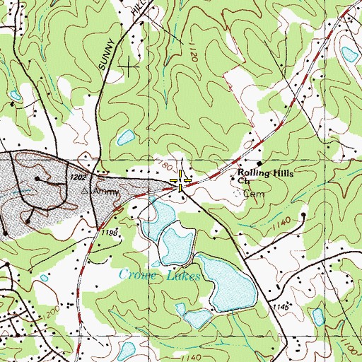 Topographic Map of Bay Creek Christian Academy, GA