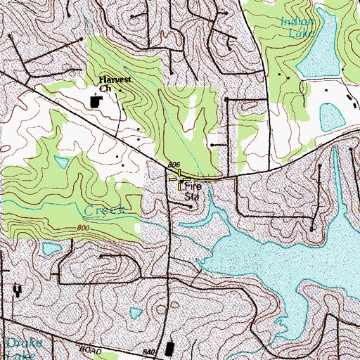 Topographic Map of Clayton County Fire Department Station 5, GA