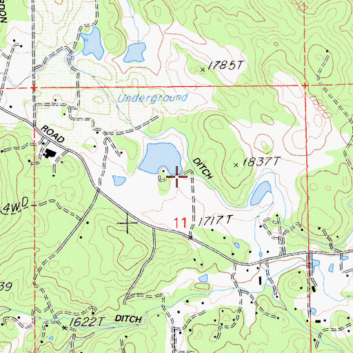 Topographic Map of Smith-Gordon Ditch, CA