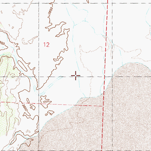 Topographic Map of Smoke Creek, NV