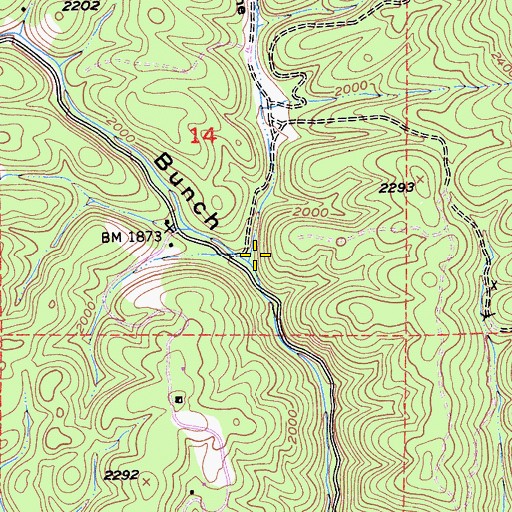 Topographic Map of Smuthers Ravine, CA
