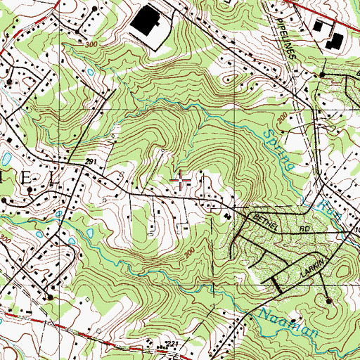 Topographic Map of Hiddencreek, PA