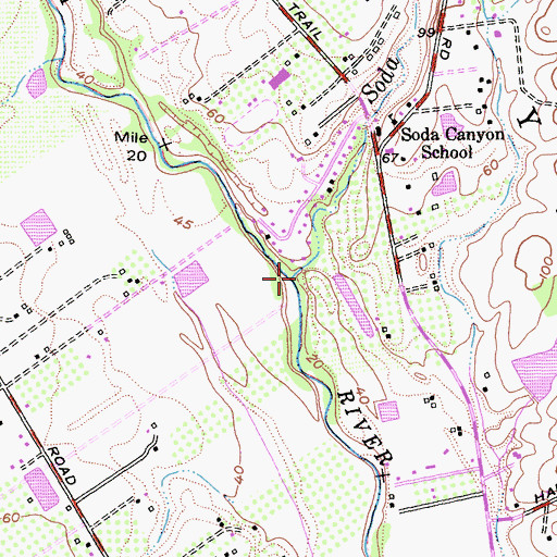 Topographic Map of Soda Creek, CA