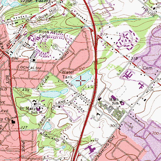 Topographic Map of Loch Alsh Park, PA
