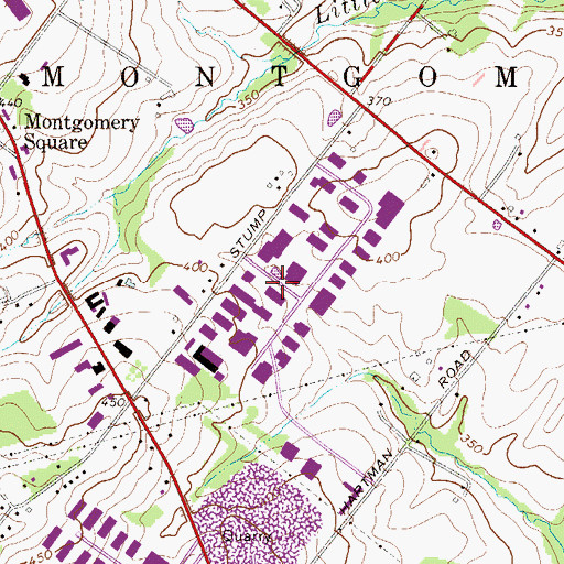 Topographic Map of Montgomeryville Industrial Center, PA