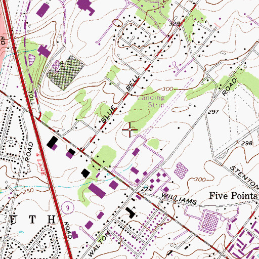 Topographic Map of Penllyn Knoll, PA