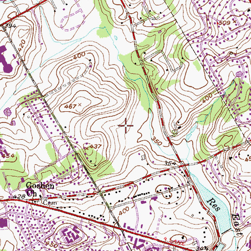 Topographic Map of Rockland Village I and II, PA