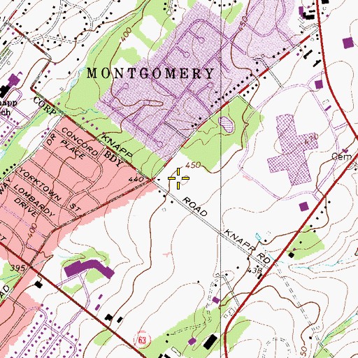Topographic Map of Welch Village, PA