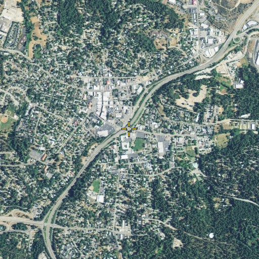 Aerial/Satellite Image of South Fork Wolf Creek, CA