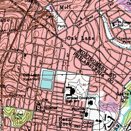 Topographic Map of Sturgis Community Center, PA