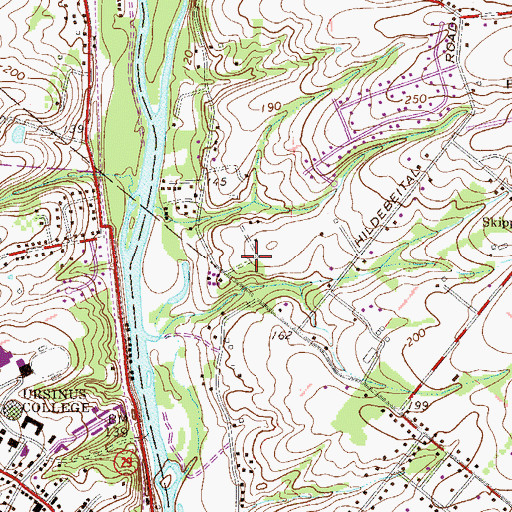 Topographic Map of The Reserve, PA