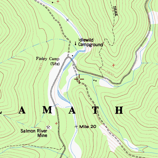 Topographic Map of South Russian Creek, CA