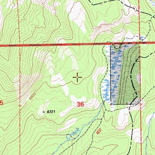 Topographic Map of Spencer Meadow, CA