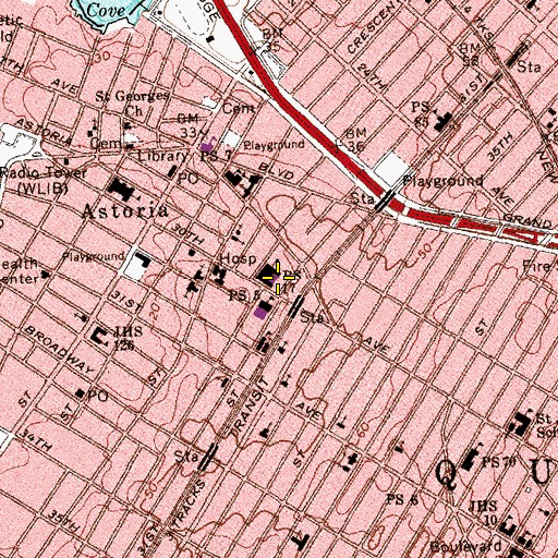 Topographic Map of Athens Square, NY