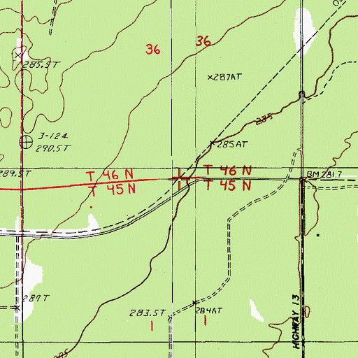 Topographic Map of Jenney Post Office (historical), MI