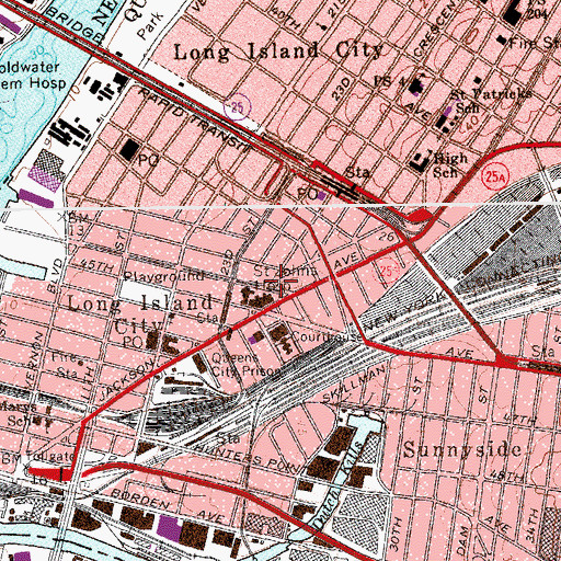 Topographic Map of Rafferty Triangle, NY