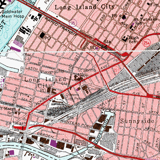 Topographic Map of McKenna Triangle, NY