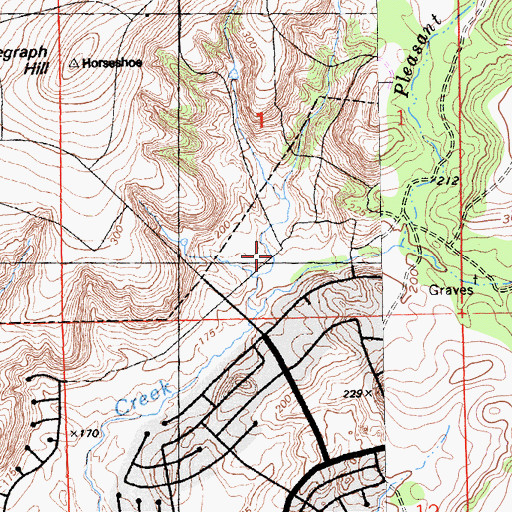 Topographic Map of Spring Valley Ranch, CA