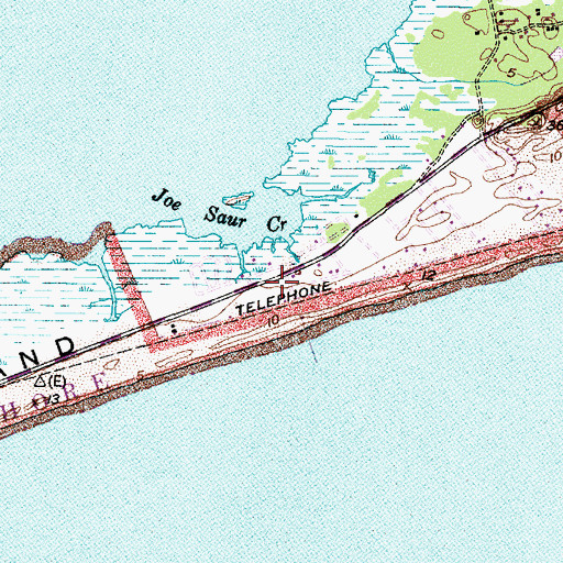 Topographic Map of Isabel Inlet (historical), NC