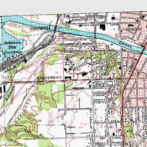 Topographic Map of East Hall, MI