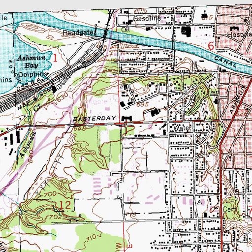 Topographic Map of Edna M Youngs Student Health Center, MI