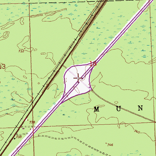 Topographic Map of Interchange 379, MI