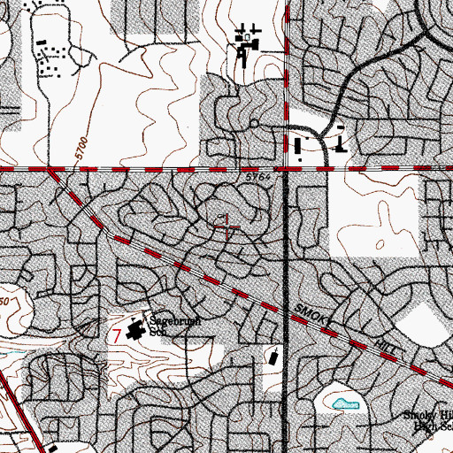 Topographic Map of Pheasant Run, CO