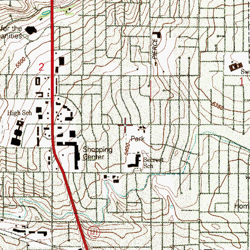 Topographic Map of Lyndale Park, CO