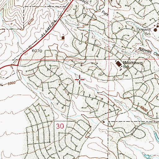Topographic Map of Ute Trail Park, CO