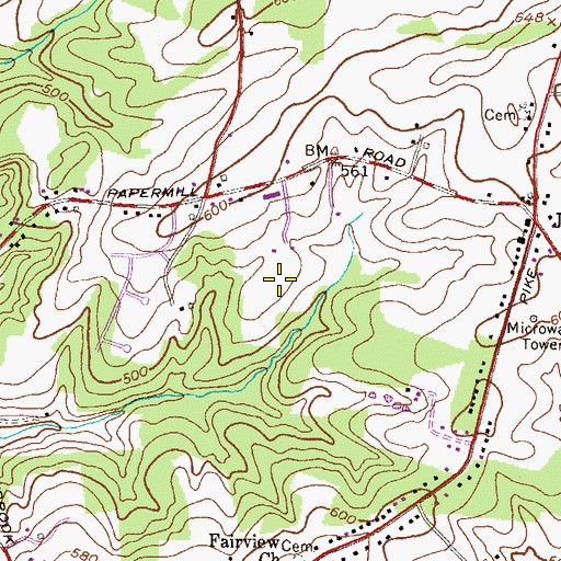 Topographic Map of Nike Site BA-03L (historical), MD