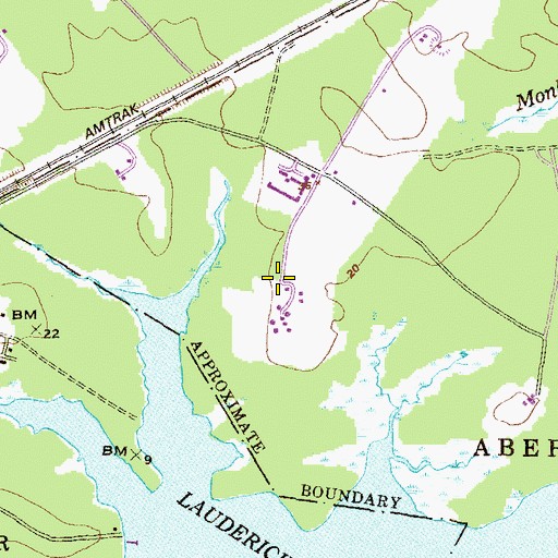 Topographic Map of Nike Site BA-18C (historical), MD