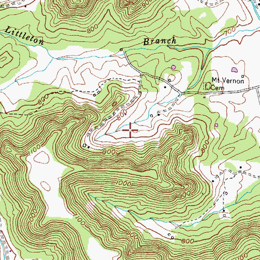 Topographic Map of Emmons School, KY