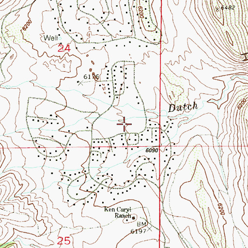 Topographic Map of North Ranch Park, CO