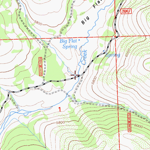 Topographic Map of Stony Creek, CA