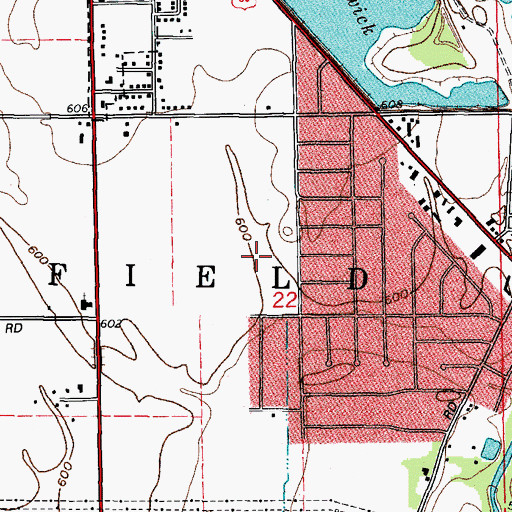 Topographic Map of Arbor Settlement, IL
