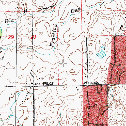 Topographic Map of Colonial Acres, IL