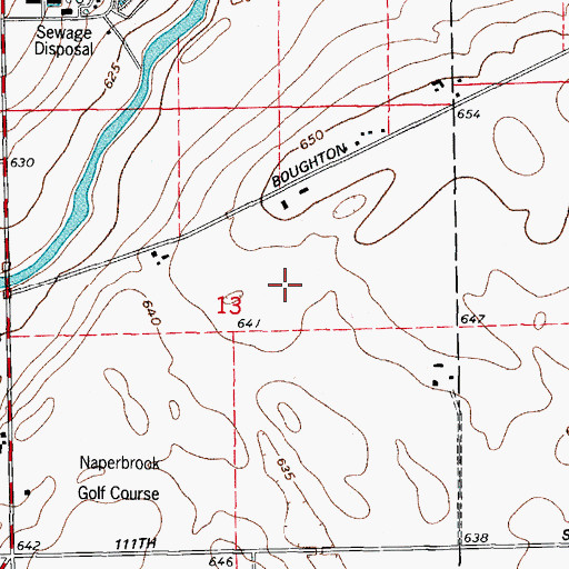Topographic Map of Cider Creek, IL
