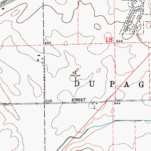 Topographic Map of Pheasant Chase, IL