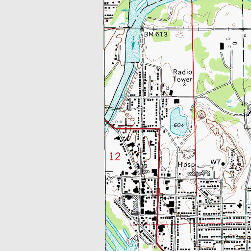 Topographic Map of Bethel Baptist Christian School, MI