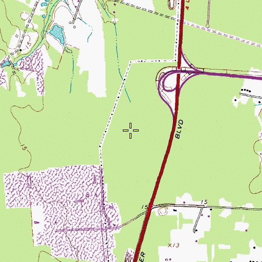 Topographic Map of Hampton Roads Center North, VA