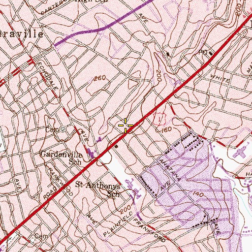 Topographic Map of Abundant Life Christian Church, MD