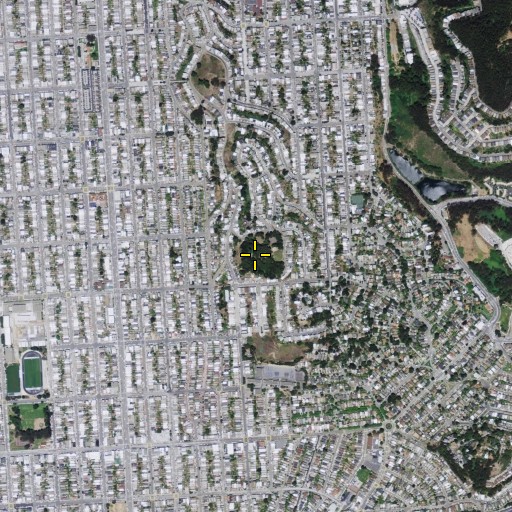 Aerial/Satellite Image of Sunset Heights Park, CA