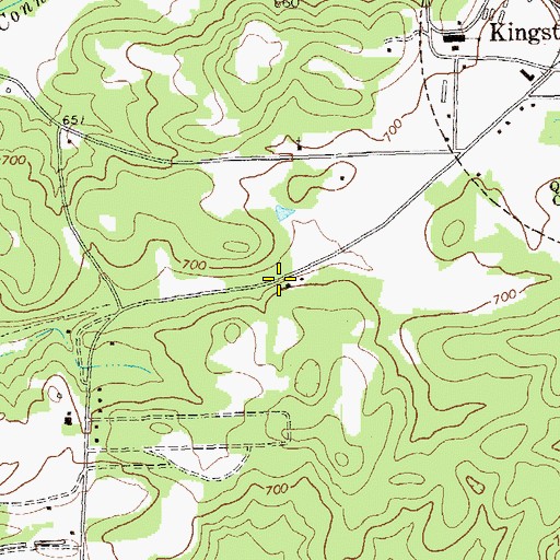 Topographic Map of Church of the Lord Jesus Christ Cemetery, GA
