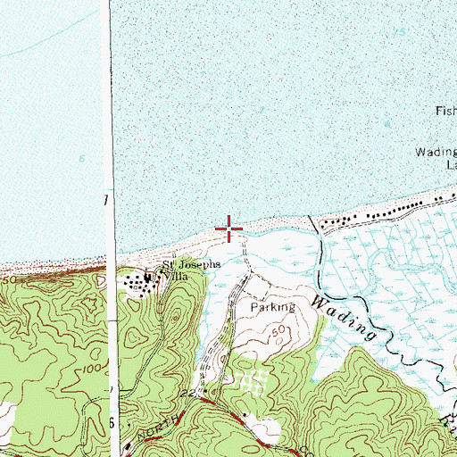 Topographic Map of West Landing, NY