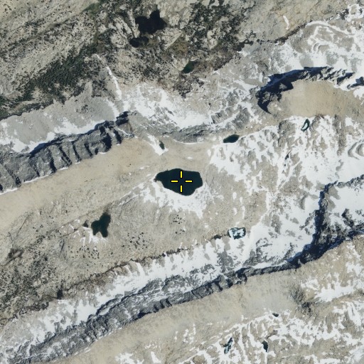 Aerial/Satellite Image of Talus Lake, CA