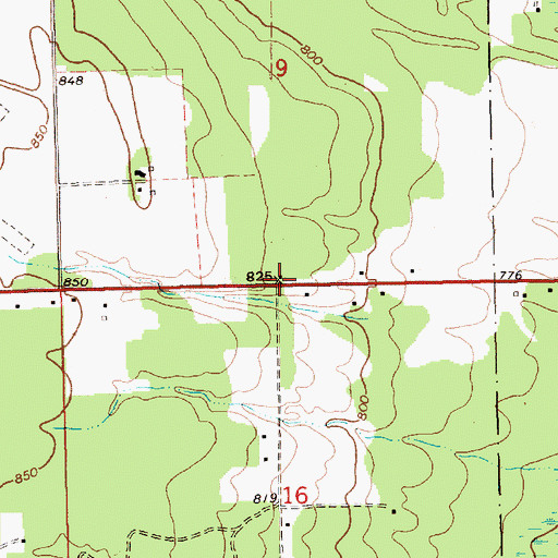 Topographic Map of Sault Tribe Community Health Center, MI