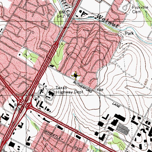 Topographic Map of The Church of Jesus Christ of Latter Day Saints, TX