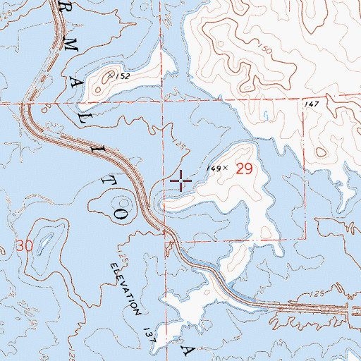 Topographic Map of Thermalito Afterbay, CA