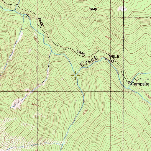 Topographic Map of Toms Valley Creek, CA